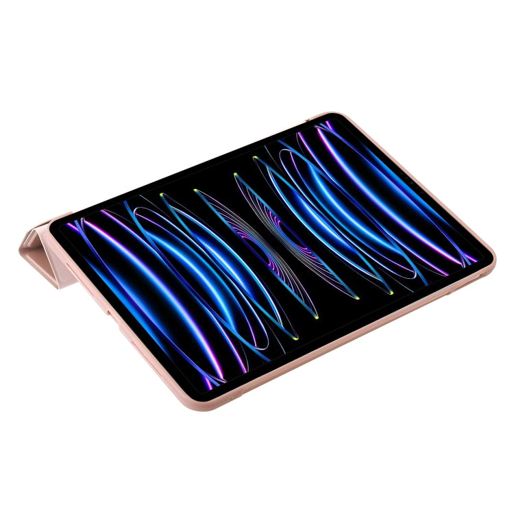 For iPad Pro 13 2025 / 2024 TPU Deformation Flip Leather Tablet Case with Holder(Rose Gold) by buy2fix