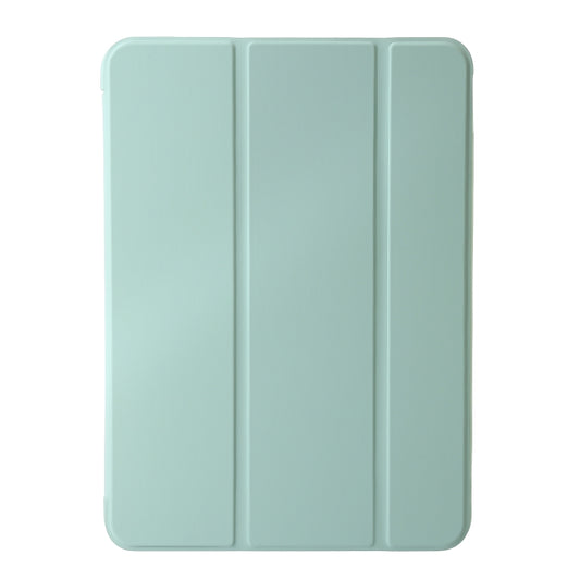 For iPad Air 13 2025 / 2024 Three-fold Holder Flip Tablet Leather Case(Mint Green) by buy2fix