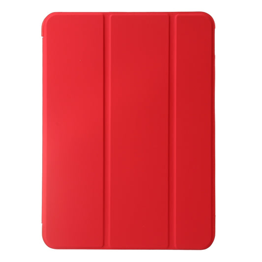 For iPad Air 13 2025 / 2024 Three-fold Holder Flip Tablet Leather Case(Red) by buy2fix