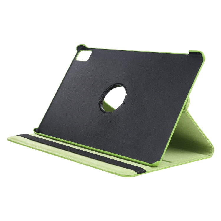 For iPad Pro 13 2025 / 2024 360 Degree Rotation Litchi Texture Leather Tablet Case with Holder(Green) by buy2fix