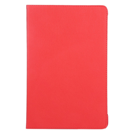 For iPad Air 11 2025 / 2024 360 Degree Rotation Litchi Texture Leather Tablet Case with Holder(Red) by buy2fix