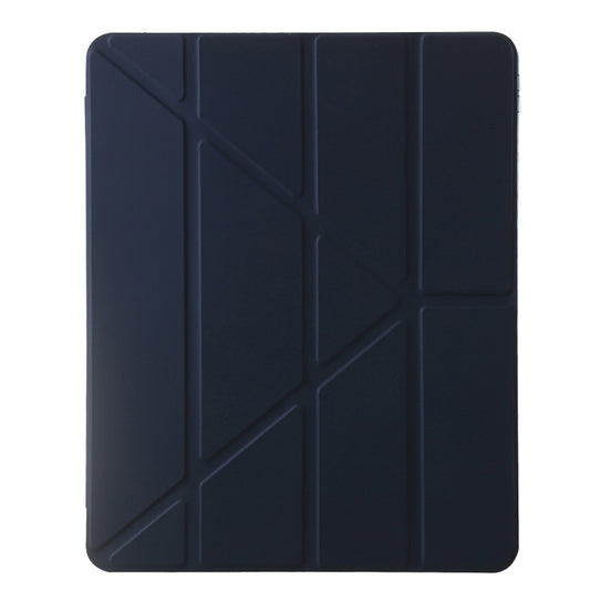 For iPad Air 13 2025 / 2024 Clear Acrylic Deformation Leather Tablet Case(Dark Blue) by buy2fix