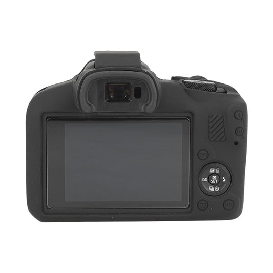 For Canon EOS R100 Glossy Soft Silicone Protective Case(Black) by buy2fix