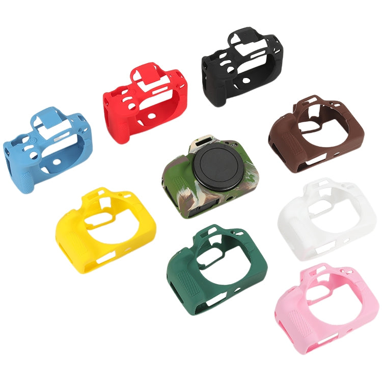 For Canon EOS R100 Glossy Soft Silicone Protective Case(Camouflage) by buy2fix