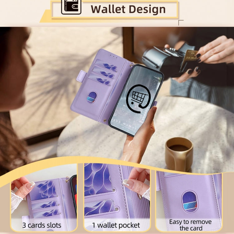 For Xiaomi Redmi K70 5G / K70 Pro 5G Crossbody Chain Leather Phone Case(Purple) by buy2fix