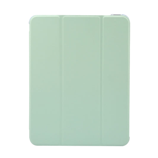 For iPad Air 11 2025 / 2024 3-folding Electric Pressed Skin Texture Leather Tablet Case(Green) by buy2fix