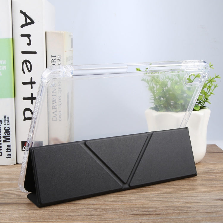 For iPad 10.2 2021 / 2020 / 2019 GEBEI Deformation Leather Tablet Case(Black) by GEBEI