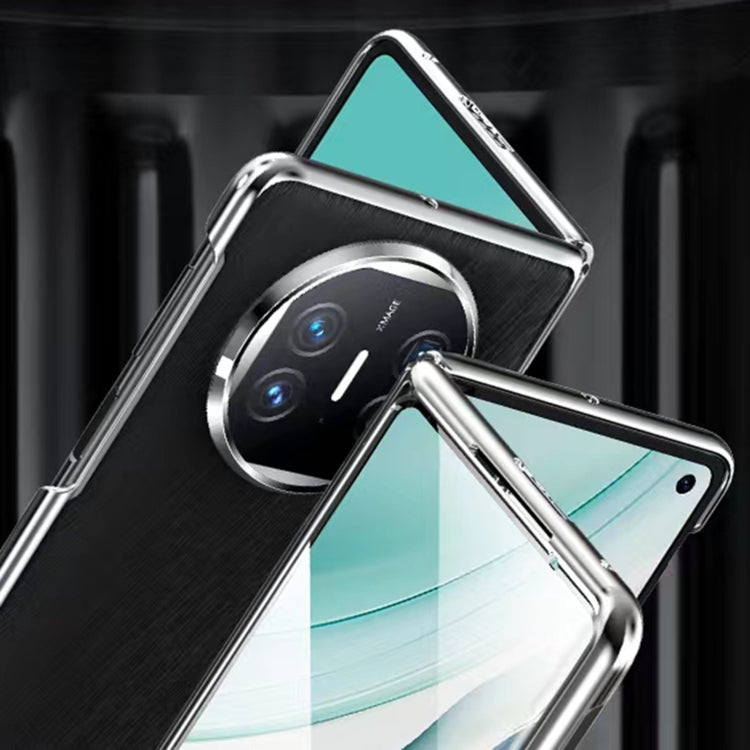For Huawei Mate X3 Integrated Plating PC Leather Texture Full Coverage Fold Shockproof Phone Case(Green) - Huawei Cases by buy2fix | Online Shopping UK | buy2fix