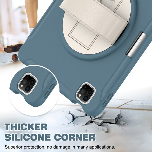 For iPad Pro 11 2025 / 2024 Spider Wheel Silicone Hybrid PC Tablet Case(Cornflower Blue) by buy2fix