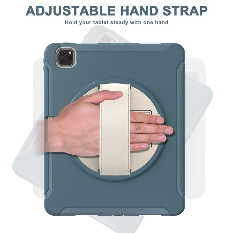 For iPad Pro 11 2025 / 2024 Spider Wheel Silicone Hybrid PC Tablet Case(Cornflower Blue) by buy2fix