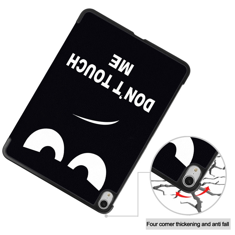 For iPad Air 13 2025 / 2024 Custer Painted 3-Fold Holder Smart Leather Tablet Case(Big Eyes ME) by buy2fix