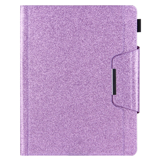 For iPad Pro 13 2025 / 2024 Glitter Metal Buckle Leather Smart Tablet Case(Purple) by buy2fix