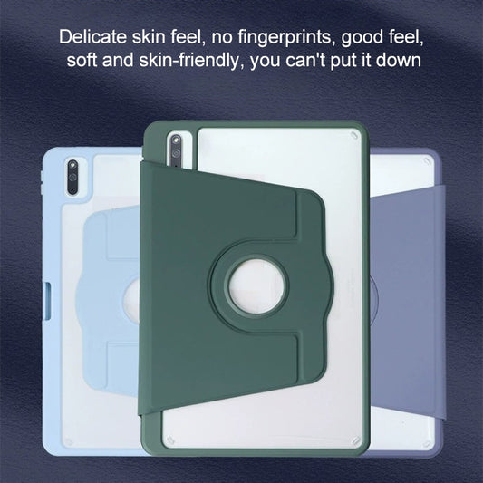 For Huawei MatePad Pro 11 2022 / 2024 Acrylic 360 Degree Rotation Holder Tablet Leather Case(Grey) by buy2fix