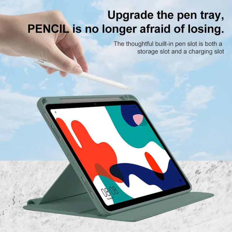 For Huawei MatePad Pro 11 2022 / 2024 Acrylic 360 Degree Rotation Holder Tablet Leather Case(Grey) by buy2fix