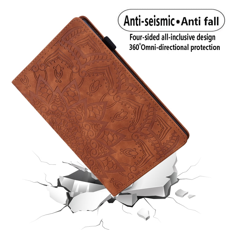 For iPad Pro 11 2025 / 2024 Calf Texture Embossed Leather Tablet Case(Brown) by buy2fix