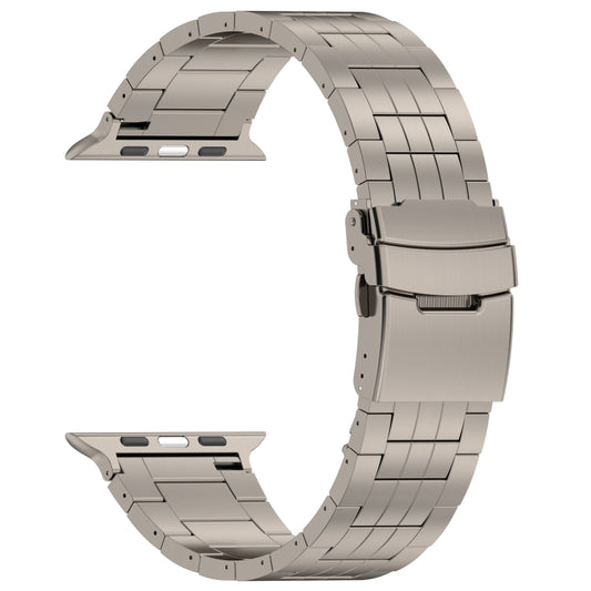 For Apple Watch Series 9 45mm Armor 5-bead Titanium Watch Band(Titanium) by buy2fix