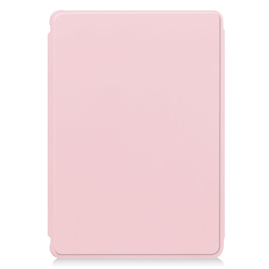 For iPad Air 11 2025 / 2024 Transparent Rotation Smart Leather Tablet Case(Pink) by buy2fix