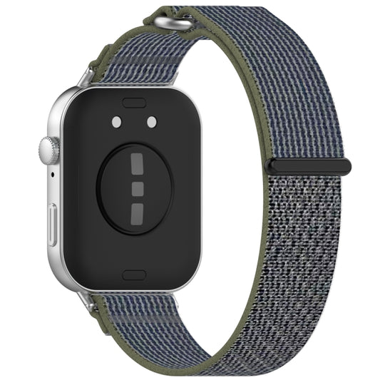 For Huawei Watch Fit3 Loop Nylon Watch Band(Green Grey) by buy2fix