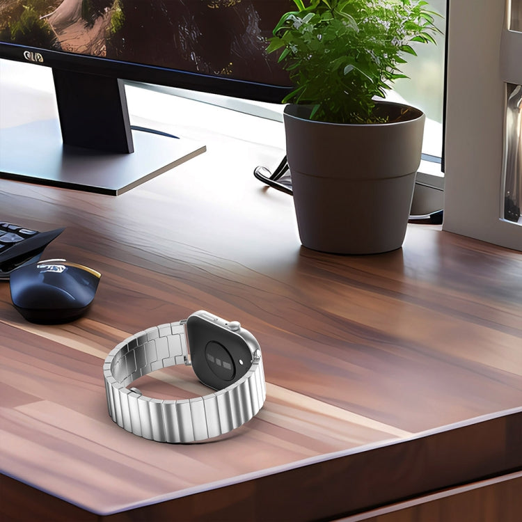 For Huawei Watch Fit3 One Bead Stainless Steel Watch Band(Black) by buy2fix