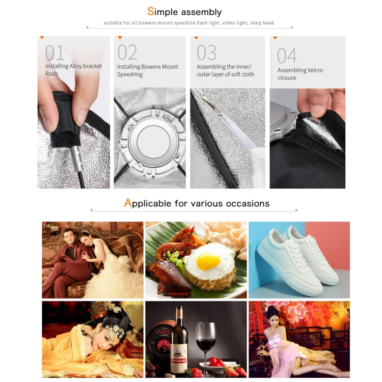 Godox SB-FW Series Bowens Mount Softbox Honeycomb Grid, Size:22 x 90cm by Godox