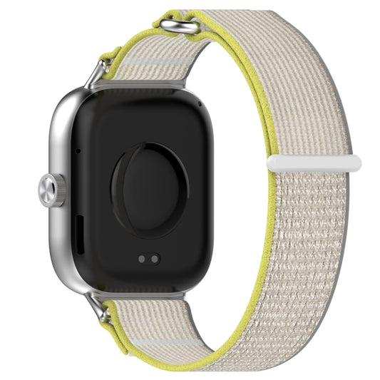 For Xiaomi Smart Band 9 Pro / 8 Pro Loop Nylon Watch Band(Grey Yellow) by buy2fix