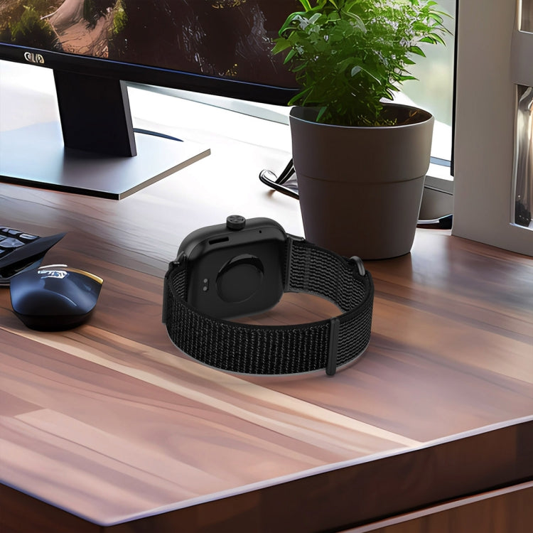 For Xiaomi Smart Band 9 Pro / 8 Pro Loop Nylon Watch Band(Black Grey) by buy2fix