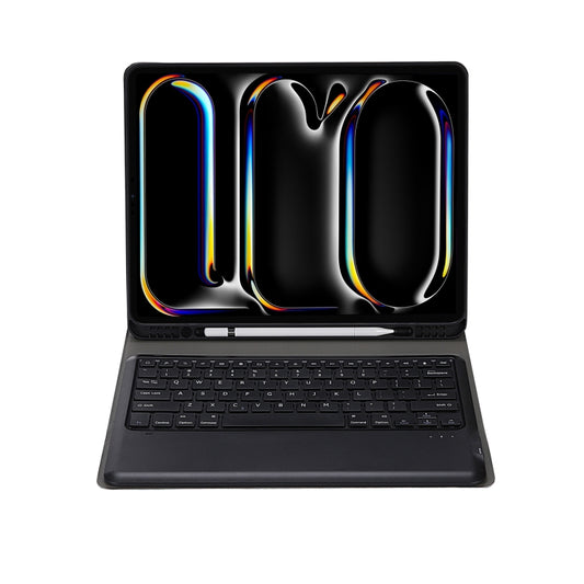 For iPad Pro 13 2024 A13B Detachable Ultra-Thin Bluetooth Keyboard Leather Tablet Case with Pen Slot(Dark Blue) by buy2fix