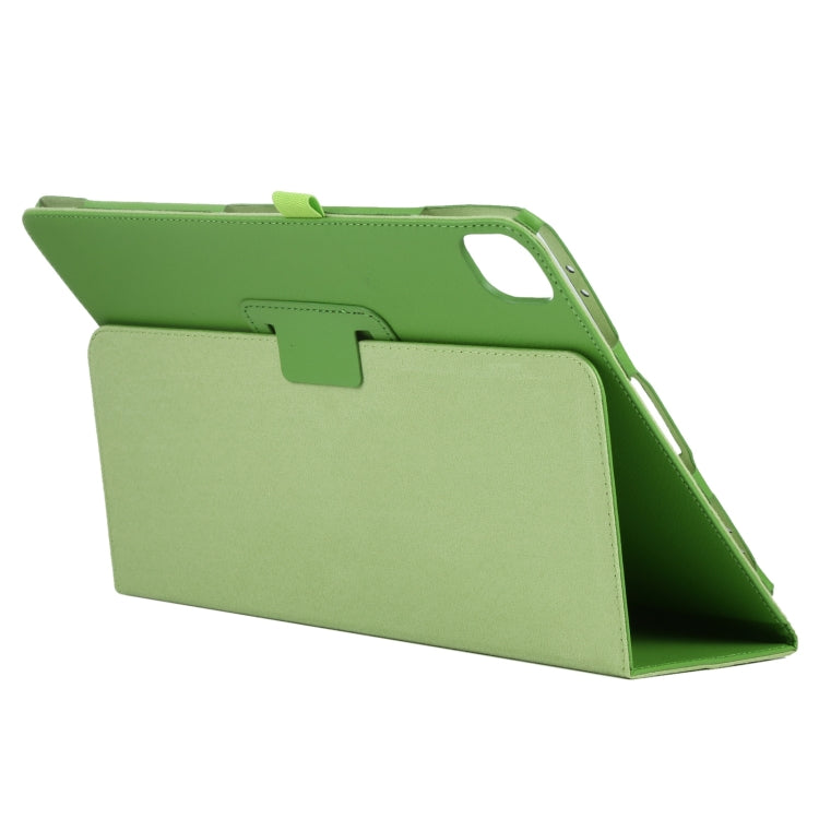 For iPad Pro 13 2025 / 2024 Litchi Texture Solid Color Leather Tablet Case(Green) by buy2fix