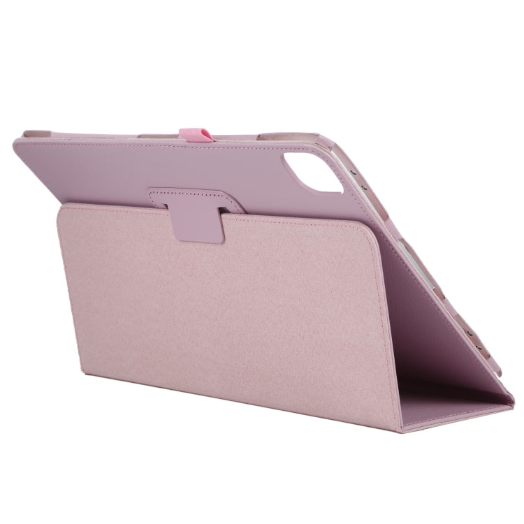 For iPad Pro 13 2025 / 2024 Litchi Texture Solid Color Leather Tablet Case(Pink) by buy2fix