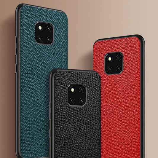 For Huawei Mate 60 Cross Texture PU Leather Phone Case(Dark Green) by buy2fix