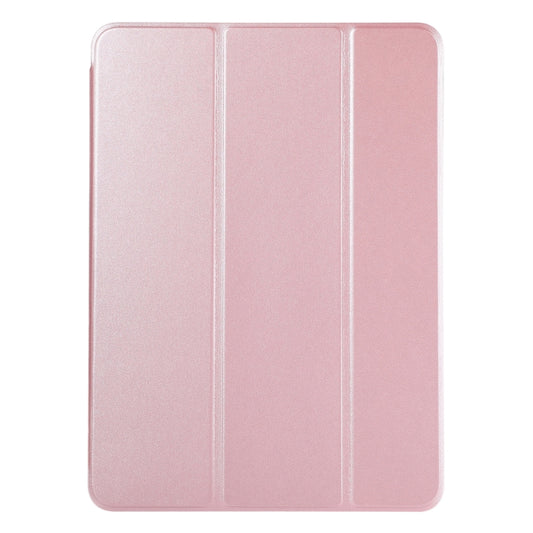 For iPad Pro 13 2025 / 2024 Double-sided Clip Non-buckle Magnetic PU Smart Tablet Case(Rose Gold) by buy2fix