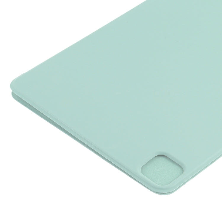 For iPad Pro 11 2025 / 2024 Double-sided Clip Non-buckle Magnetic PU Smart Tablet Case(Light Green) by buy2fix