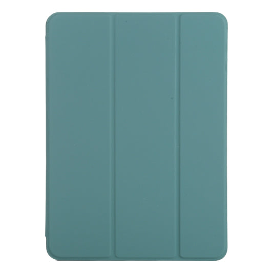 For iPad Pro 11 2025 / 2024 Double-sided Clip Non-buckle Magnetic PU Smart Tablet Case(Green) by buy2fix