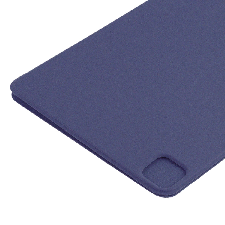 For iPad Pro 11 2025 / 2024 Double-sided Clip Non-buckle Magnetic PU Smart Tablet Case(Dark Blue) by buy2fix