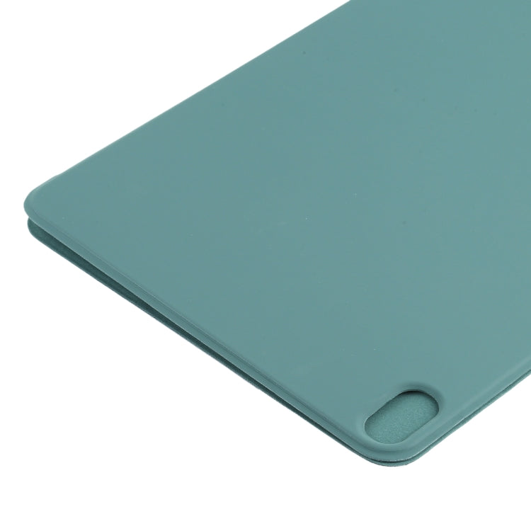 For iPad Air 11 2025 / 2024 Double-sided Clip Non-buckle Magnetic PU Smart Tablet Case(Green) by buy2fix