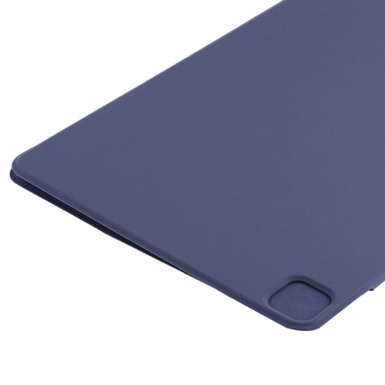 For iPad Pro 11 2025 / 2024 Double-sided Clip Fixed Buckle Magnetic PU Leather Smart Tablet Case(Dark Blue) by buy2fix