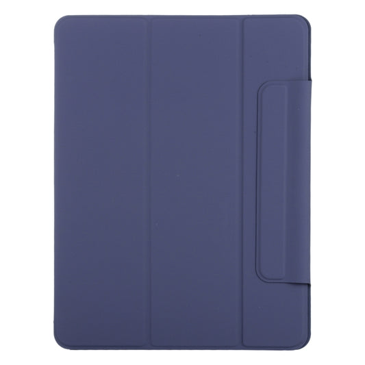 For iPad Air 13 2025 / 2024 Double-sided Clip Fixed Buckle Magnetic PU Leather Smart Tablet Case(Dark Blue) by buy2fix