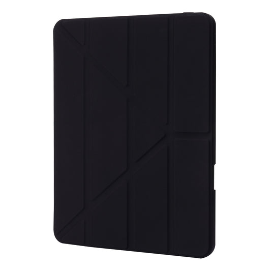 For iPad Pro 13 2025 / 2024 Deformation Transparent Acrylic Leather Tablet Case(Black) by buy2fix