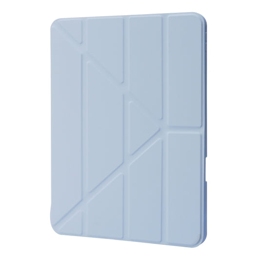 For iPad Pro 13 2025 / 2024 Deformation Transparent Acrylic Leather Tablet Case(Light Blue) by buy2fix