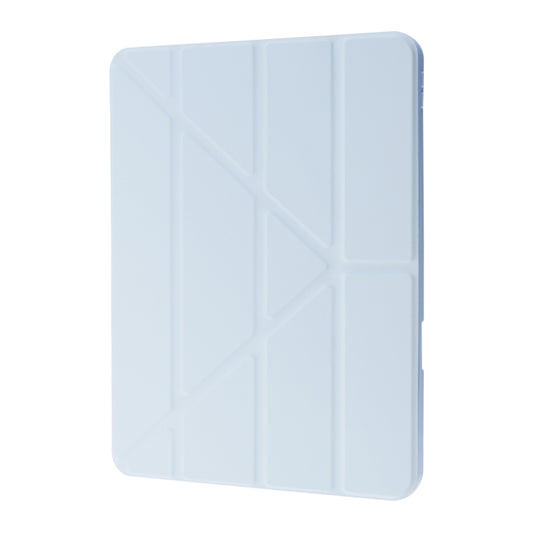 For iPad Air 11 2025 / 2024 Deformation Transparent Acrylic Leather Tablet Case(Light Blue) by buy2fix
