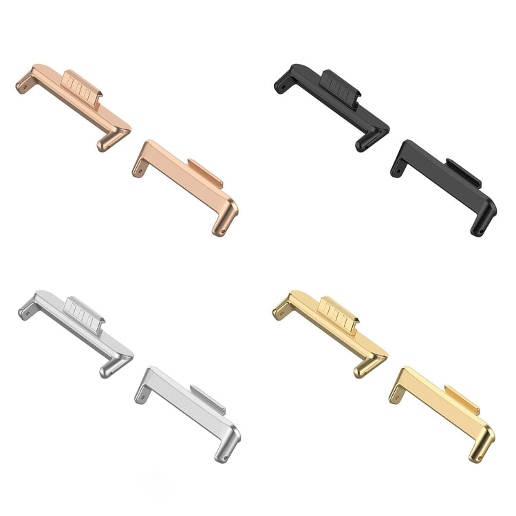 For Huawei Watch Fit3 20mm 1 Pair Stainless Steel Metal Watch Band Connector(Gold) by buy2fix