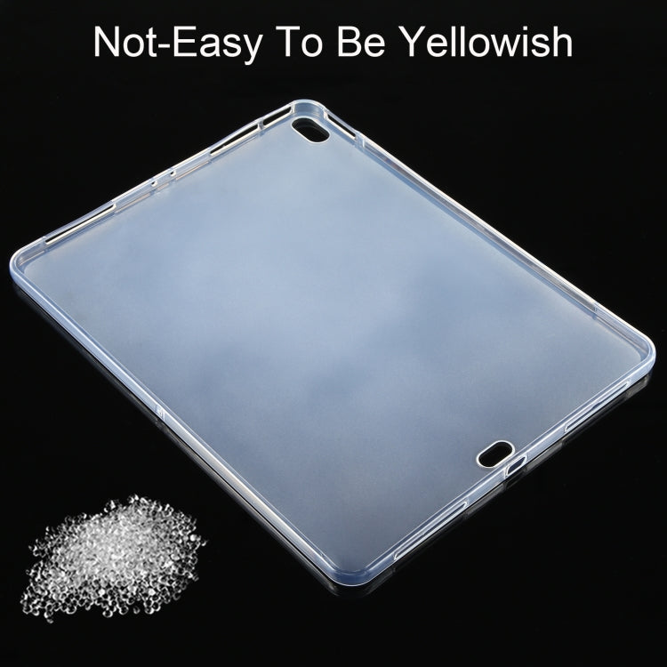 For iPad Air 13 2025 / 2024 0.75mm Shockproof Outside Glossy Inside Frosted TPU Tablet Case(Transparent) by buy2fix