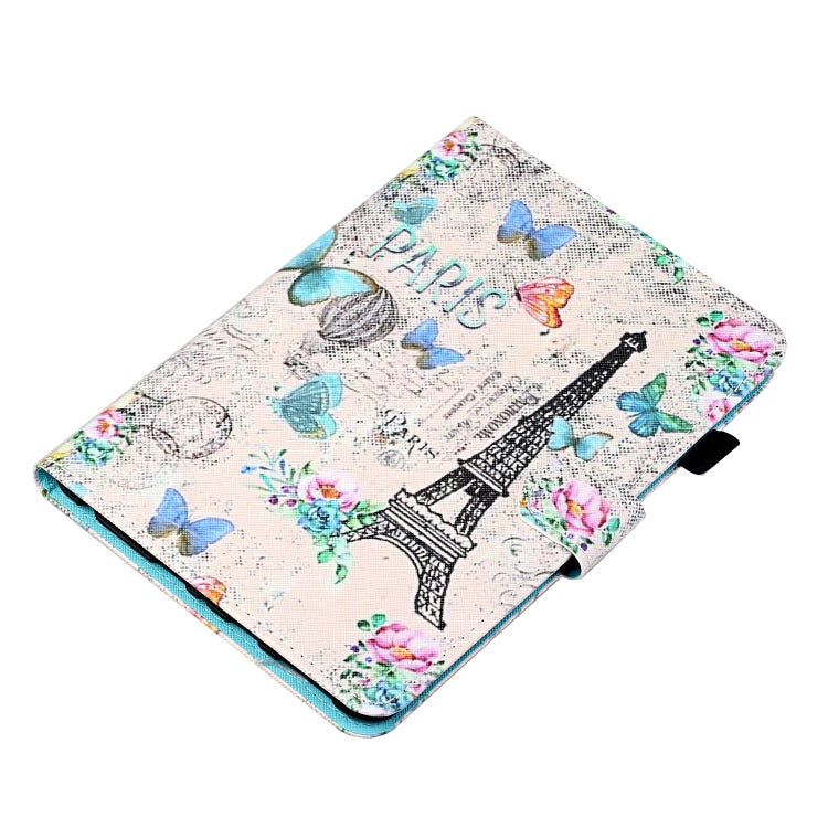 For iPad Pro 11 2025 / 2024 Coloured Drawing Stitching Smart Leather Tablet Case(Tower and Butterflies) by buy2fix
