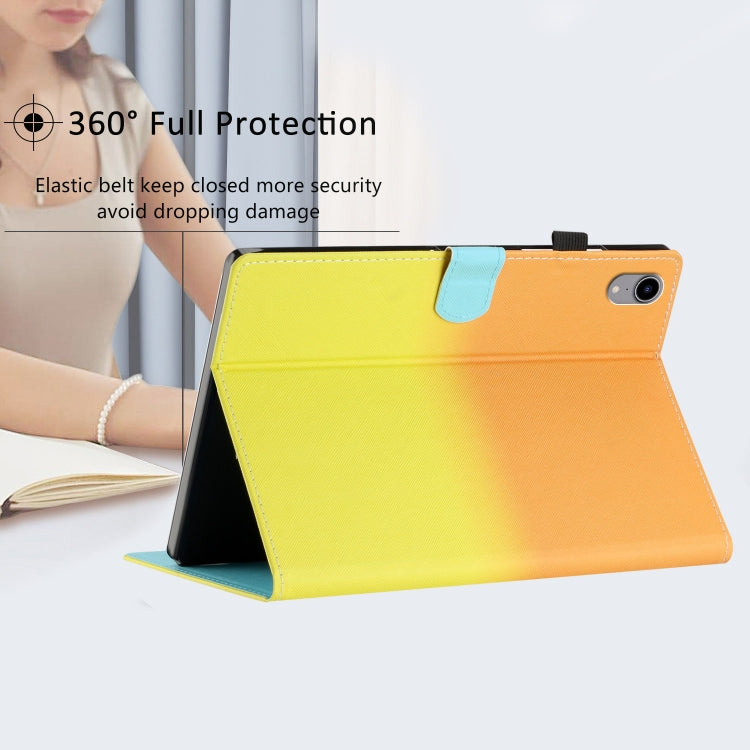 For iPad Pro 11 2025 / 2024 Stitching Gradient Smart Leather Tablet Case(Orange Yellow) by buy2fix