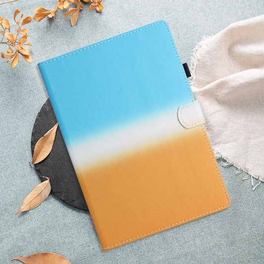 For iPad Pro 11 2025 / 2024 Stitching Gradient Smart Leather Tablet Case(Blue Orange) by buy2fix