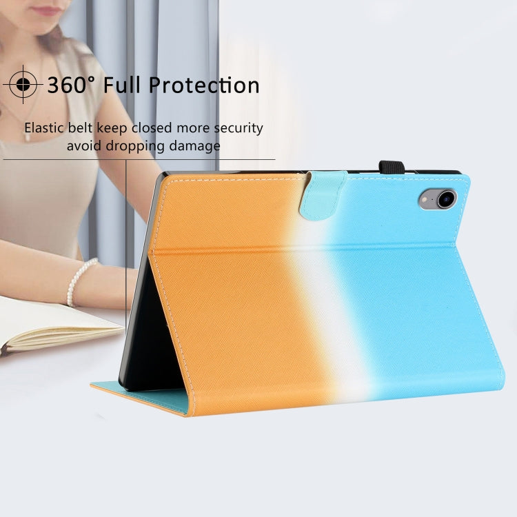For iPad Pro 11 2025 / 2024 Stitching Gradient Smart Leather Tablet Case(Blue Orange) by buy2fix