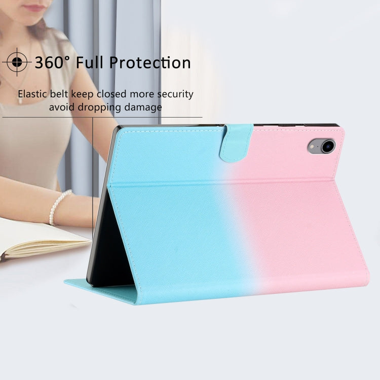 For iPad Pro 11 2025 / 2024 Stitching Gradient Smart Leather Tablet Case(Pink Blue) by buy2fix