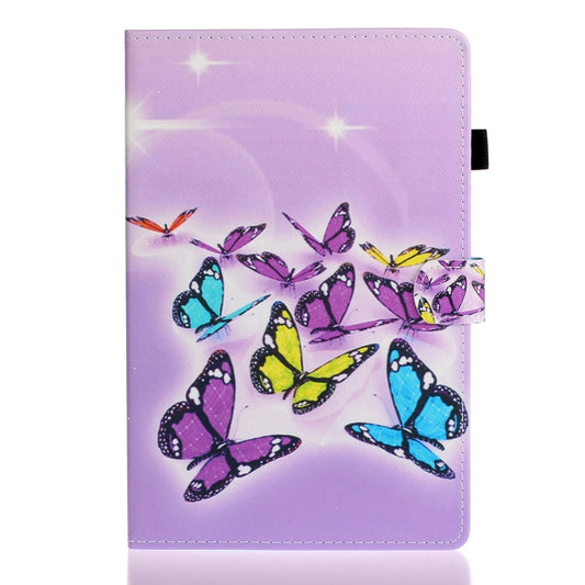 For iPad Pro 11 2025 / 2024 Coloured Drawing Stitching Smart Leather Tablet Case(Butterflies) by buy2fix