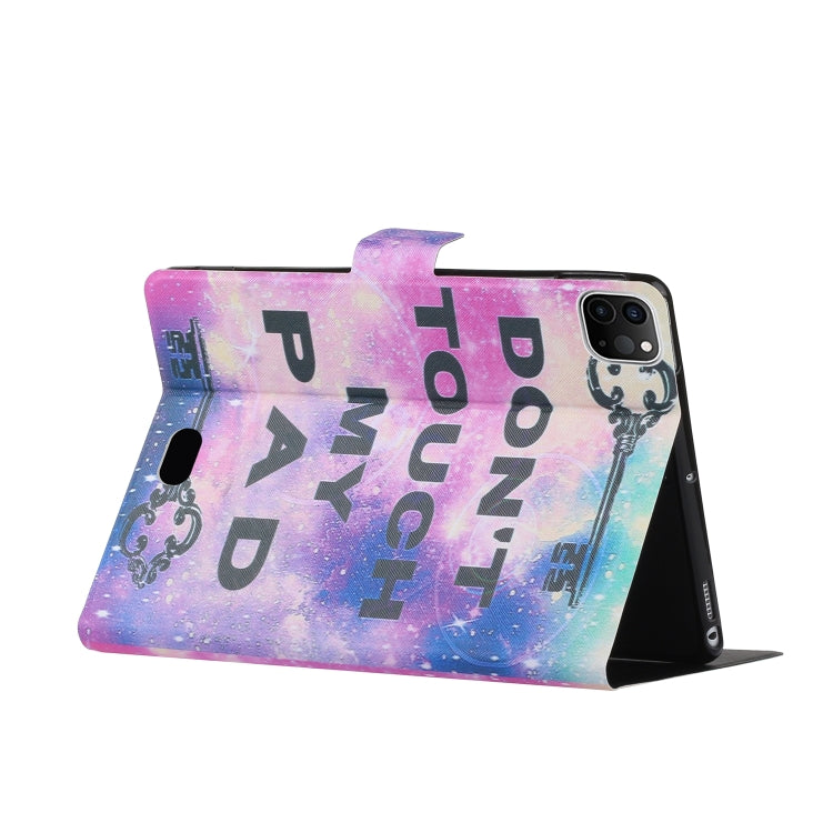 For iPad Pro 11 2025 / 2024 Voltage Coloured Drawing Smart Leather Tablet Case(Dont Touch My Pad) by buy2fix
