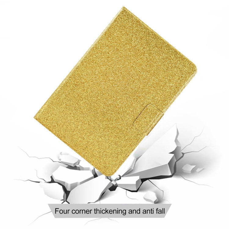 For iPad Pro 11 2025 / 2024 Varnish Glitter Powder Smart Leather Tablet Case(Yellow) by buy2fix